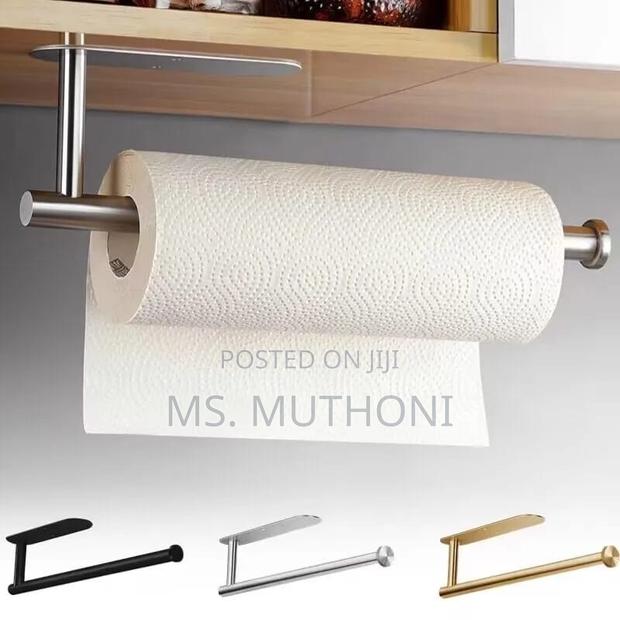 Silver Stainless Wall Mounted Paper Towel Holder - main view