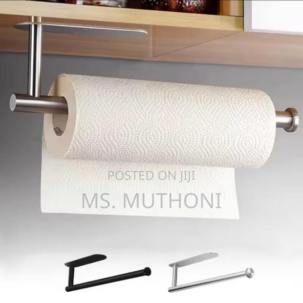 Silver Stainless Wall Mounted Paper Towel Holder - thumbnail 2