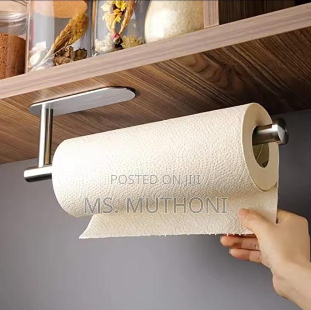 Silver Stainless Wall Mounted Paper Towel Holder - thumbnail 5
