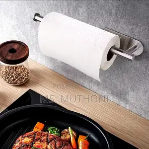 Silver Stainless Wall Mounted Paper Towel Holder