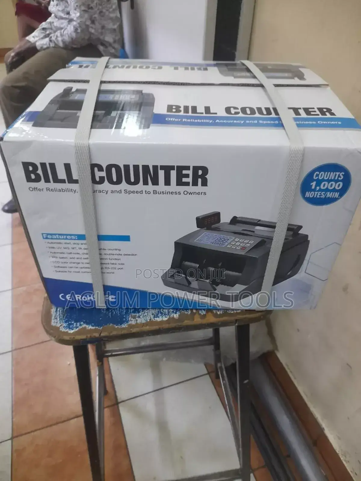 Reliable Bill Counter Machine 1000 Notes/Min