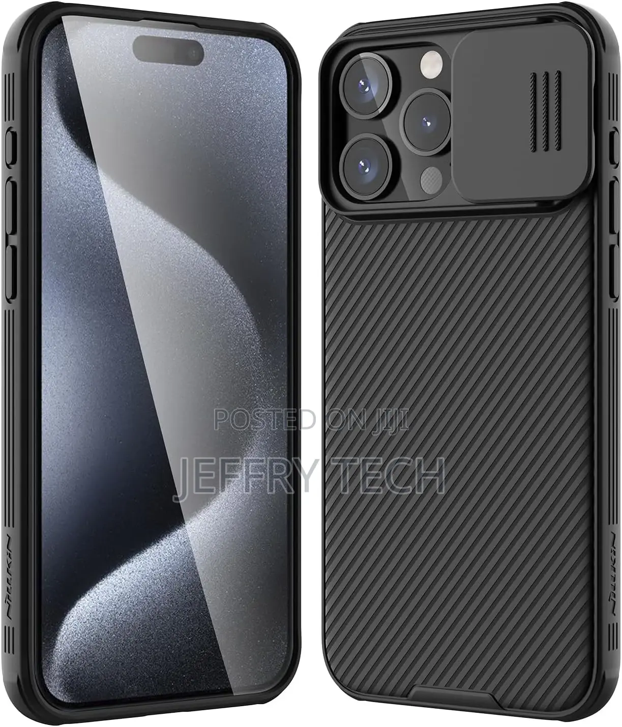 Nillkin for iPhone 15 Pro Case With Sliding Camera Cover