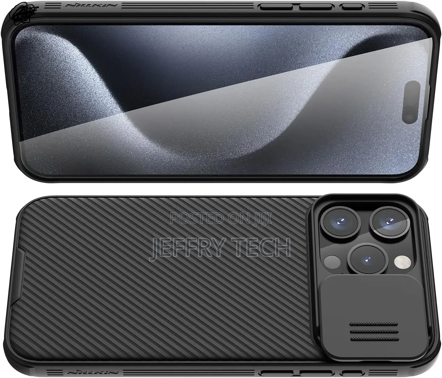 Nillkin for iPhone 15 Pro Case With Sliding Camera Cover
