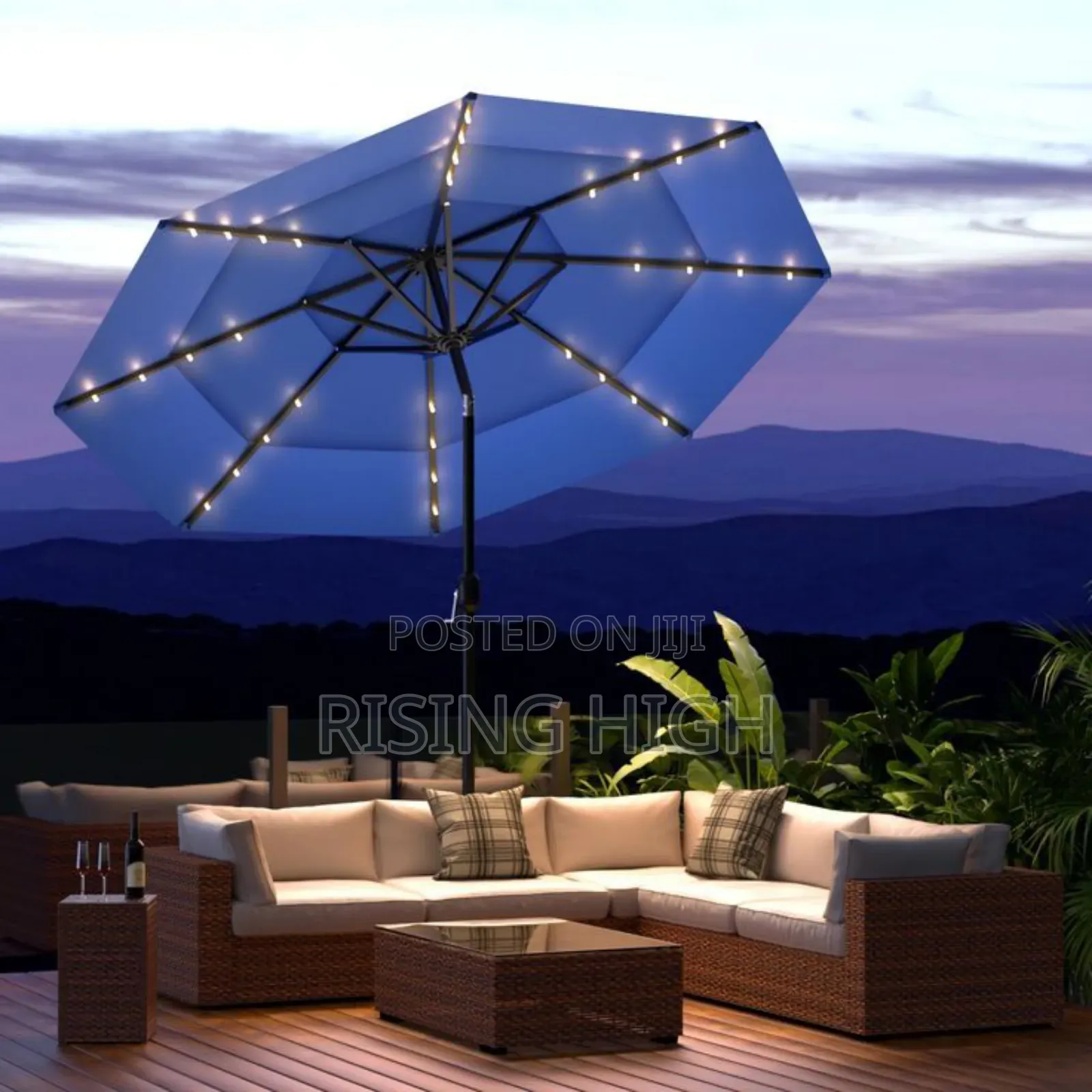 Solar Power Best Quality Parasol Umbrellas