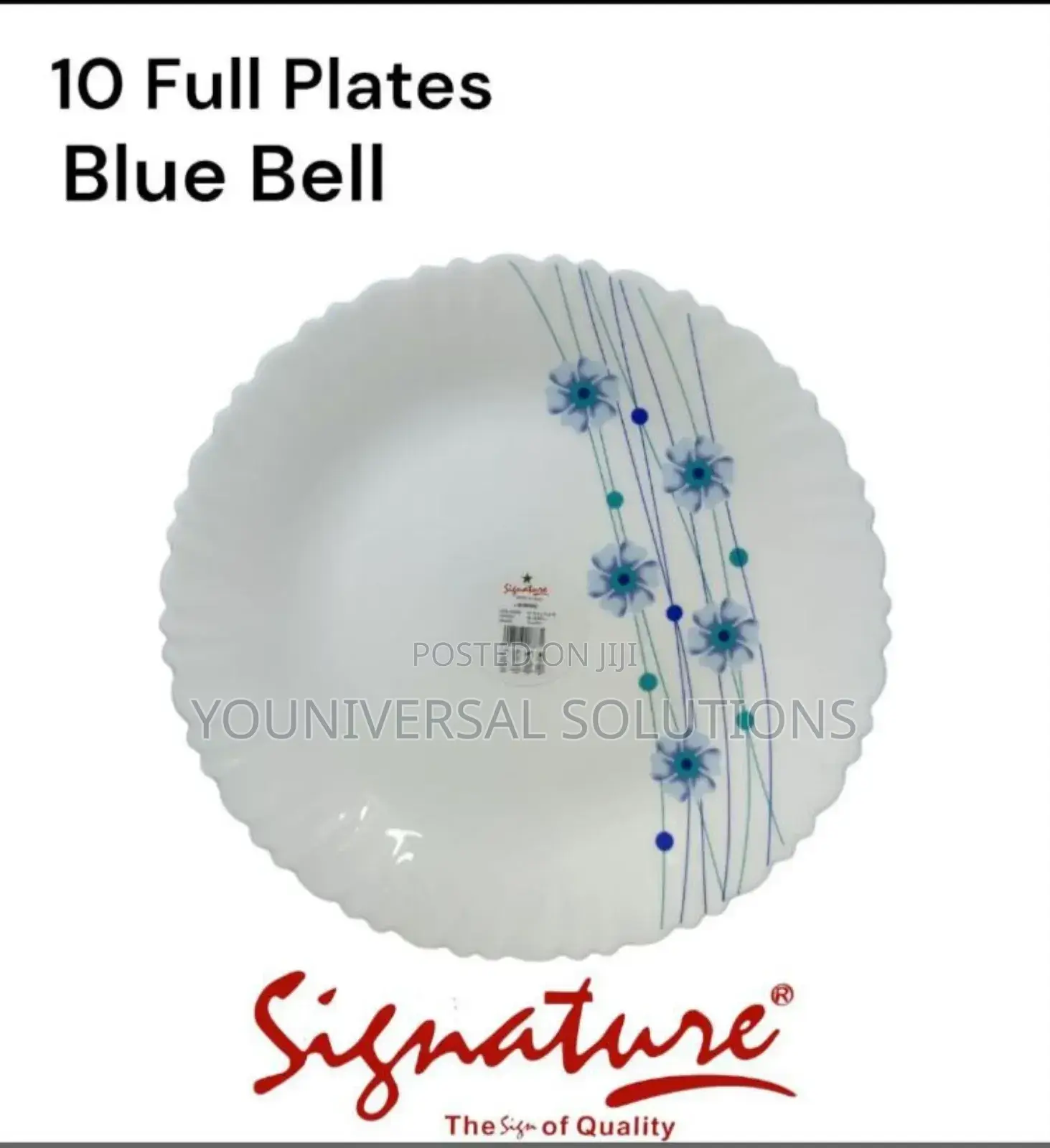 Set of 6 Signature Plates