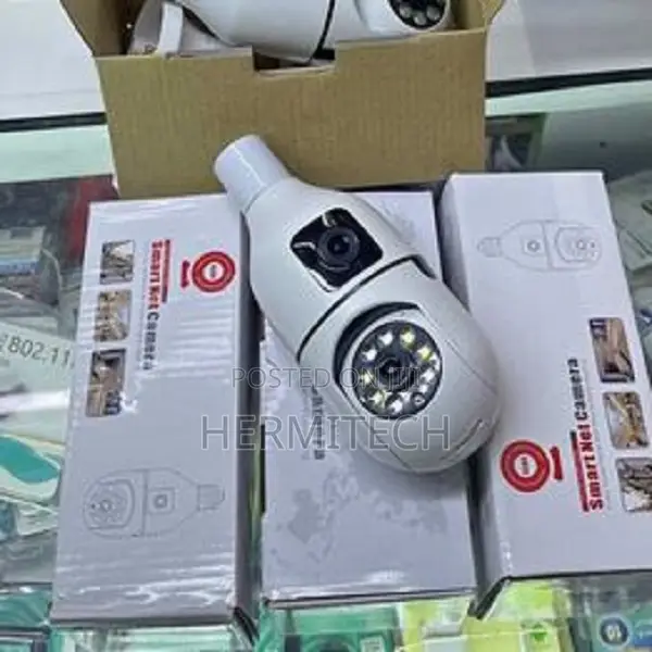 E27 360 Bulb Wifi Dual Lens Camera Bulb Color Night Visio