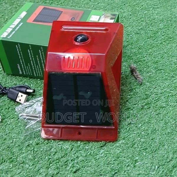 Unique 4 Modes -Solar Powered Sound Alarm Strobe Light - main view