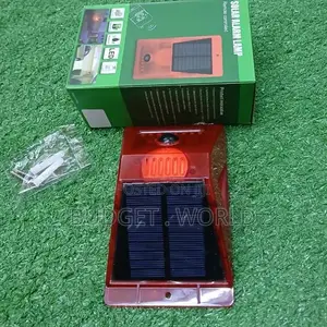 Leds Red Warning Light Solar Powered Sound Alarm Strobe Lig