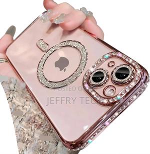 iPhone 16 Glitter Case Compatible With Magsafe Clear Pink - thumbnail 2