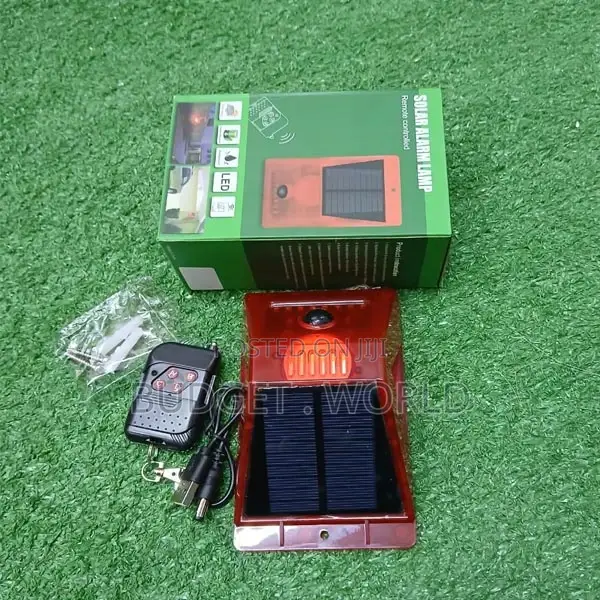 Ideal Outdoor Alarm Solar Powered Sound Alarm Strobe Light,