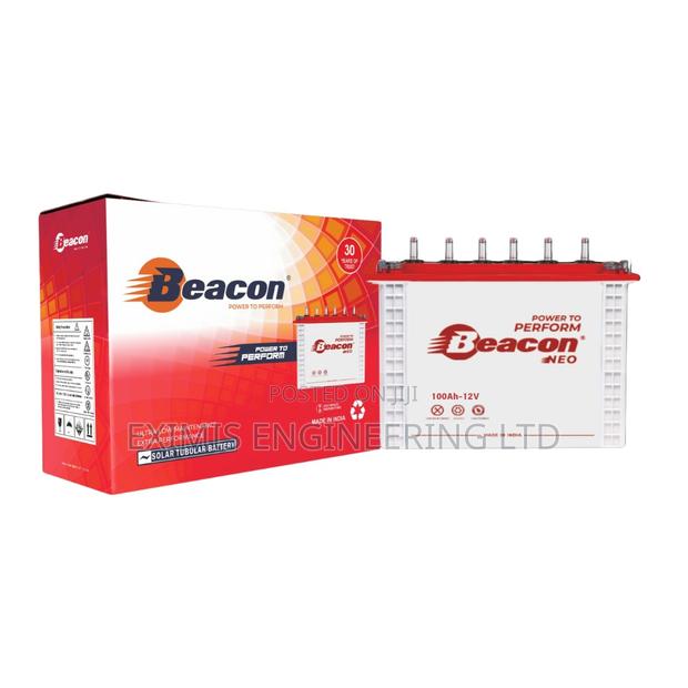 Beacon Solar Flooded Battery 100ah 12V