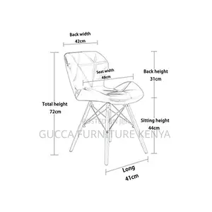 Home Chairs:Stylish Eames Fabric Dining Chair