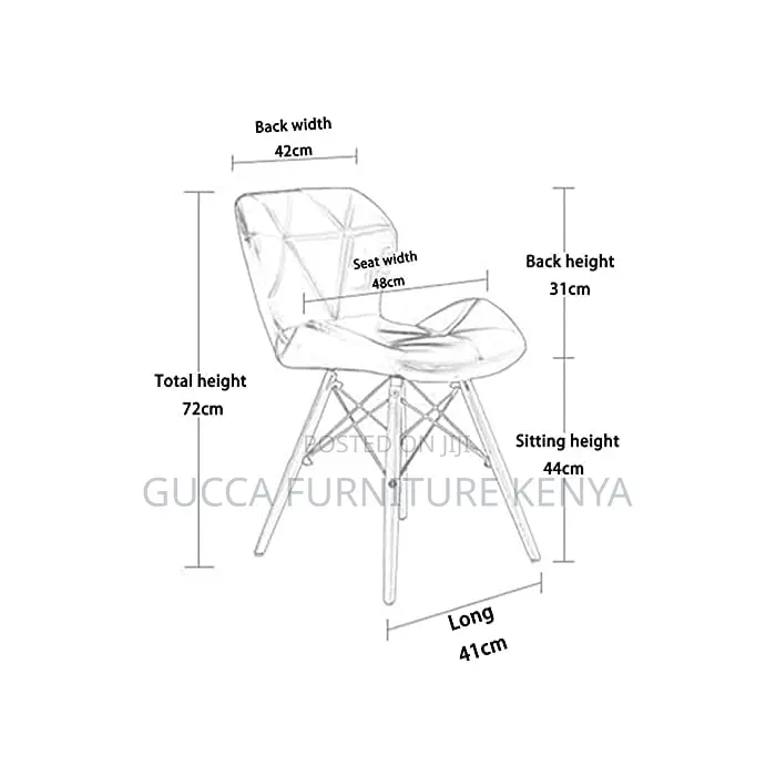 Home Chairs:Stylish Eames Fabric Dining Chair