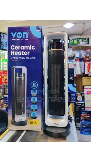 Von Ceramic Tower Room Heater With Fan**