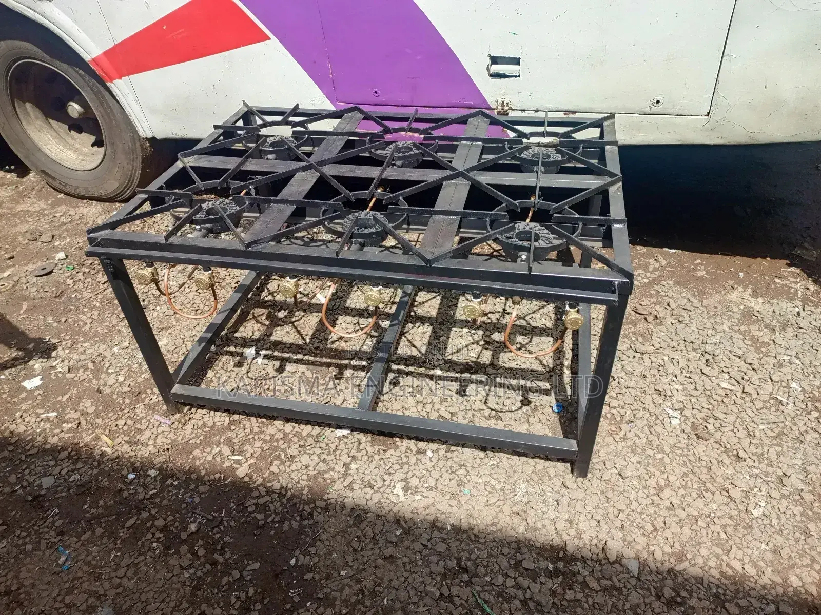 6 Burner Mild Steel Gas Cooker