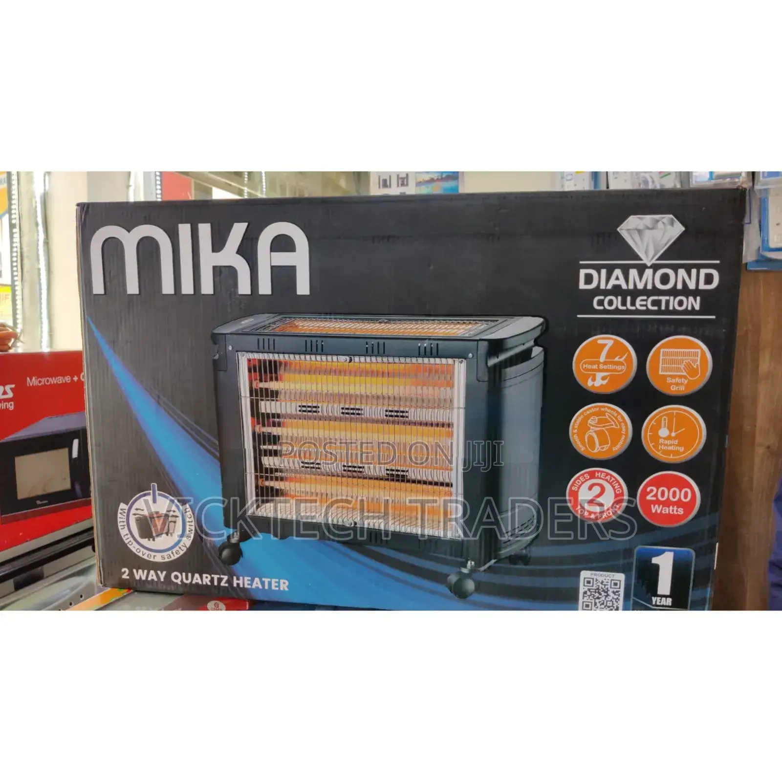 Mika Top and Front Quartz Room Heater**