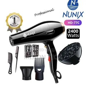 Nunix Nunix Salon Hair Blow Dryer With Accessories-