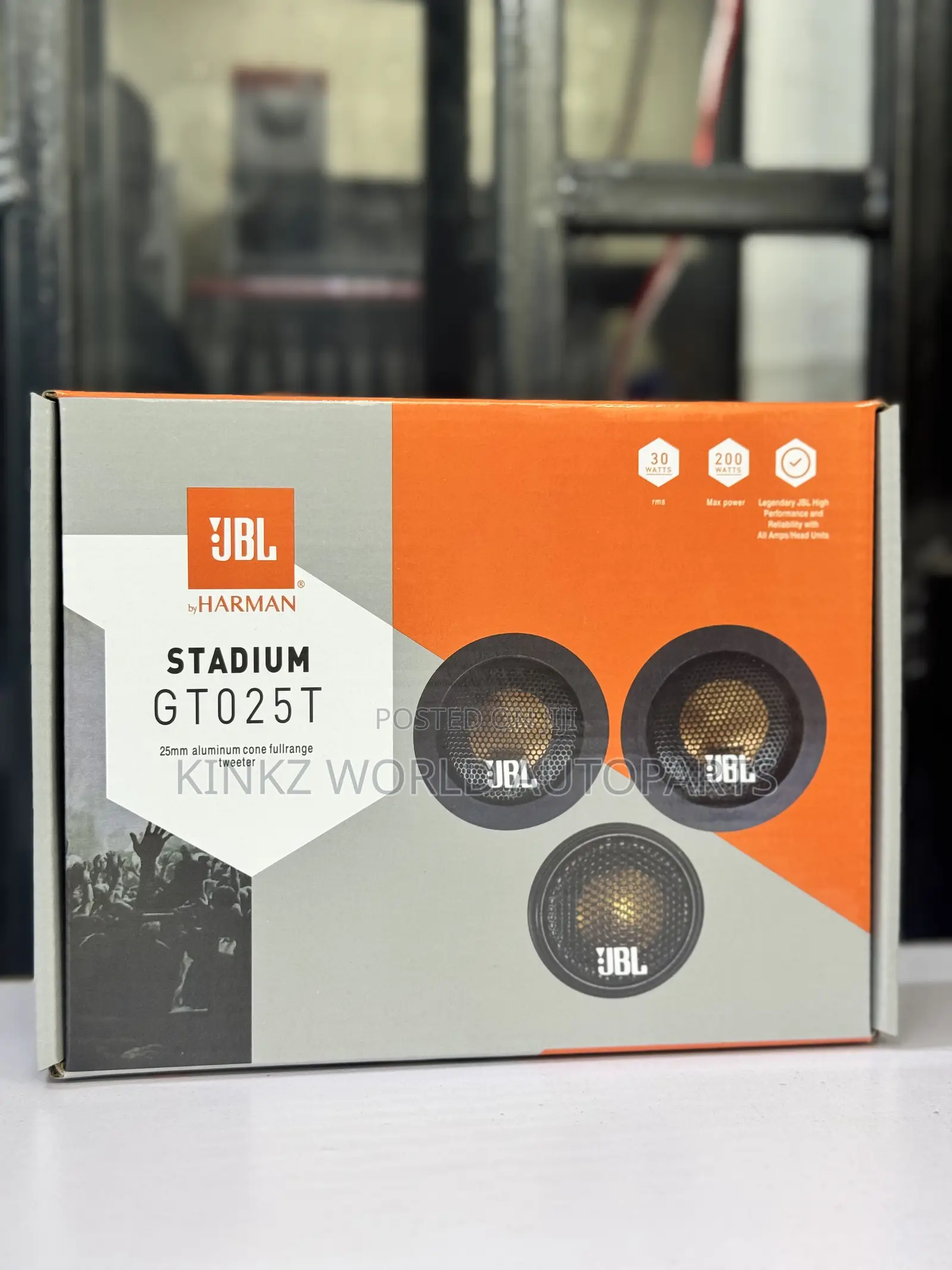 JBL HARMAN STADIUM GT025T 25mm Dome Tweeter 200 Watts