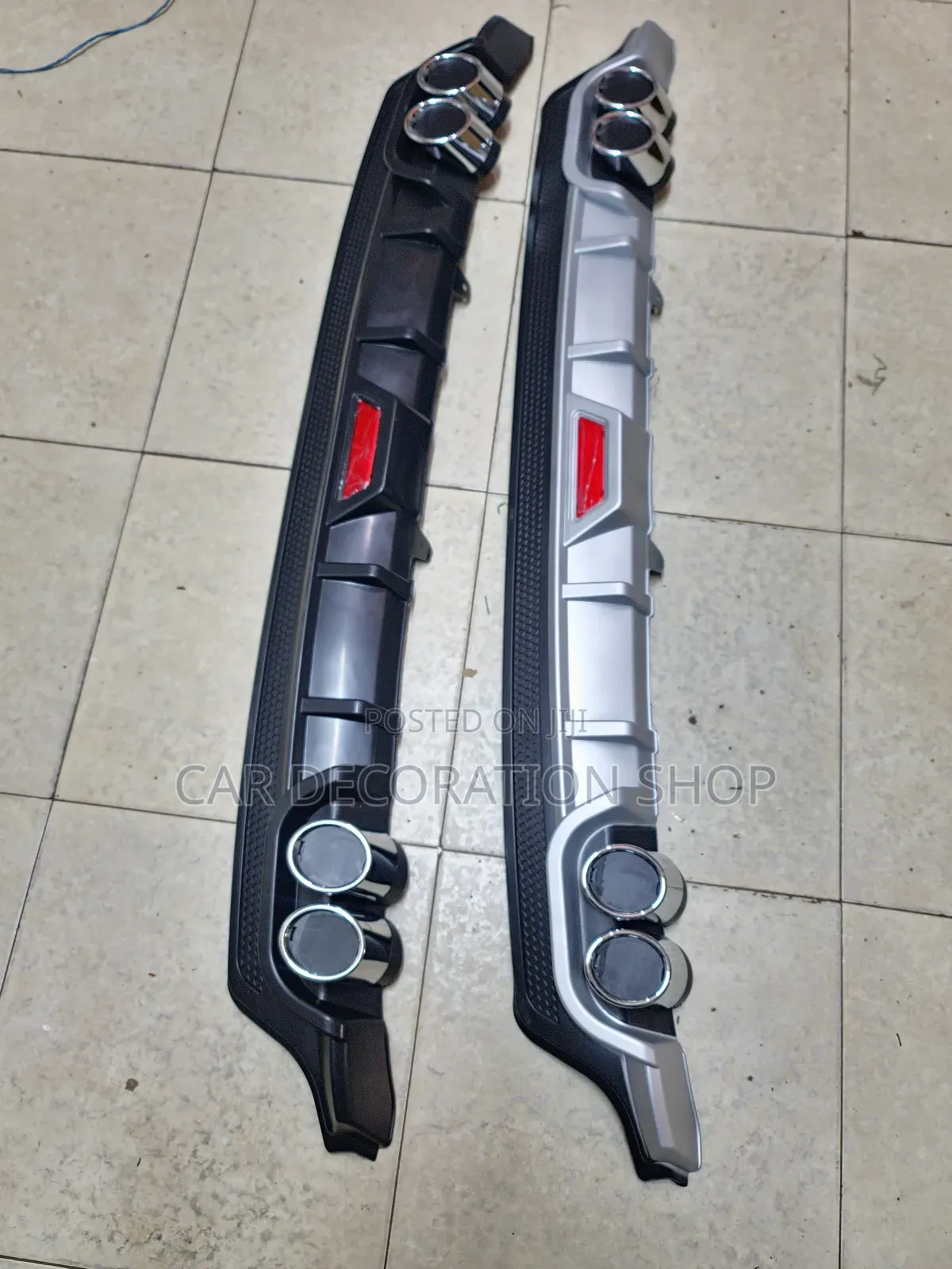 Black or Silver Standard Size Rear Diffuser