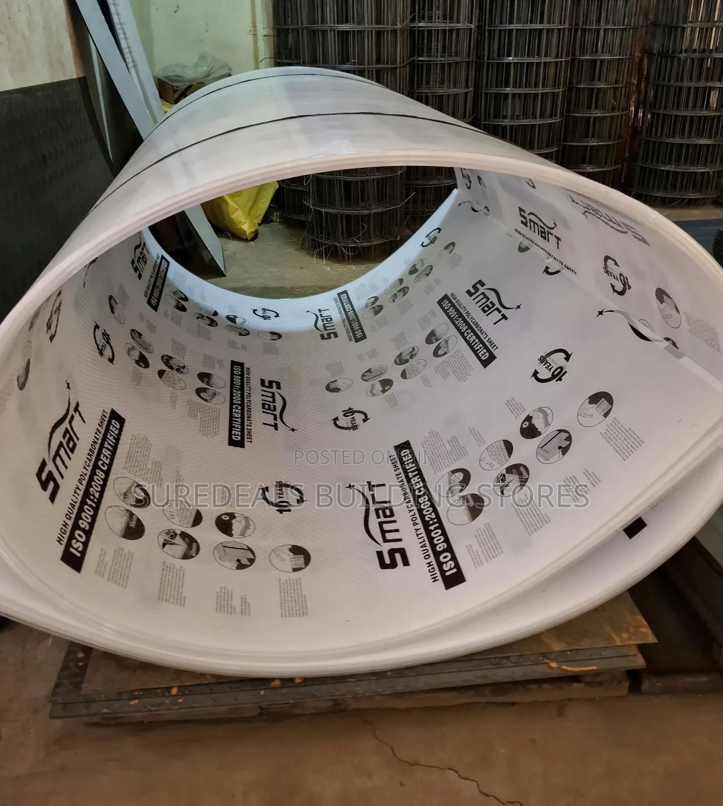 Car Wash Shade-Hollow Polycarbonate Sheet-5.8mtrs by 2.1mtrs