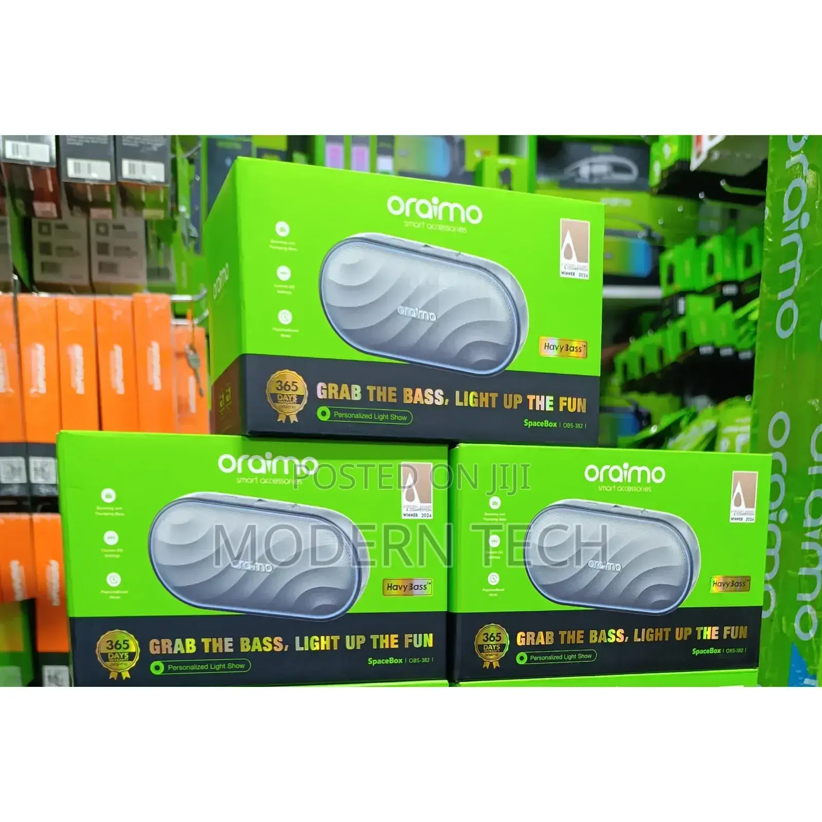 Oraimo Spacebox FM and Customizable Lights Speaker