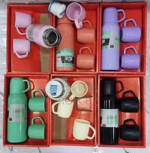 Red Box Vacuum Flask Set