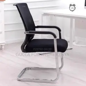 Office Chairs:Midnight Black Mesh Executive Boardroom Seat