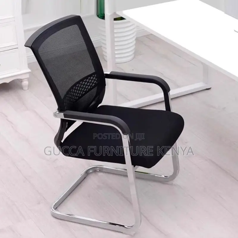 Office Chairs:Midnight Black Mesh Executive Boardroom Seat