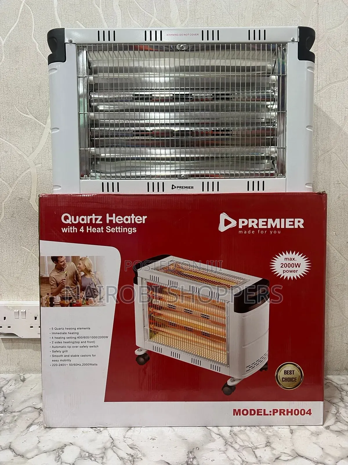 Premier Room Heater With 4 Heat Settings
