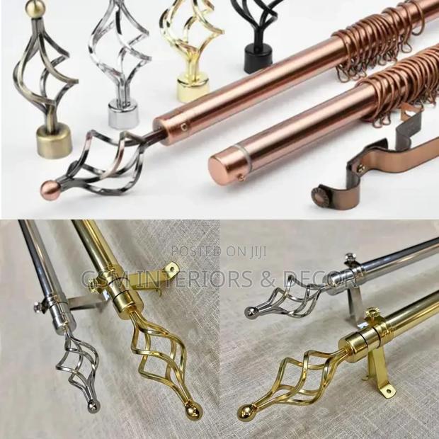 Imported Curtain Rods Silver - main view