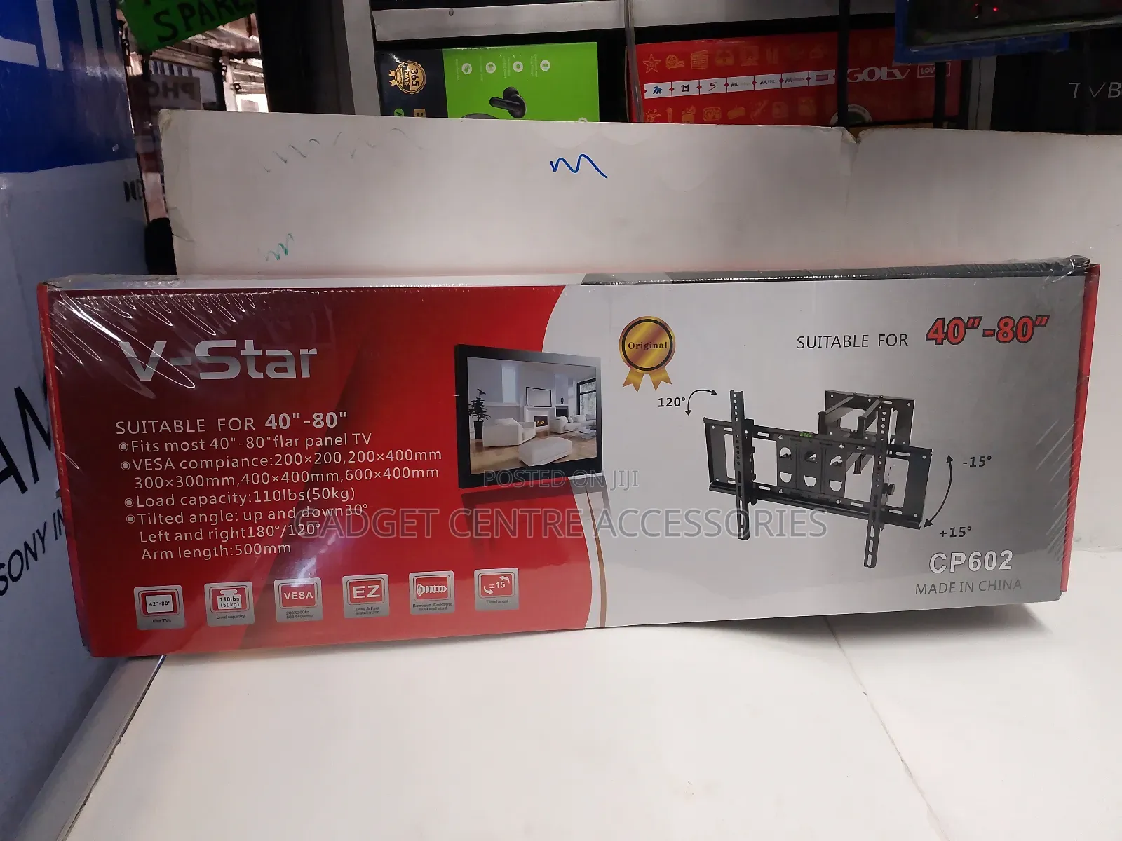 V-star Double Tv Wall Mount 40,50,55,65,75 To 80 Inches