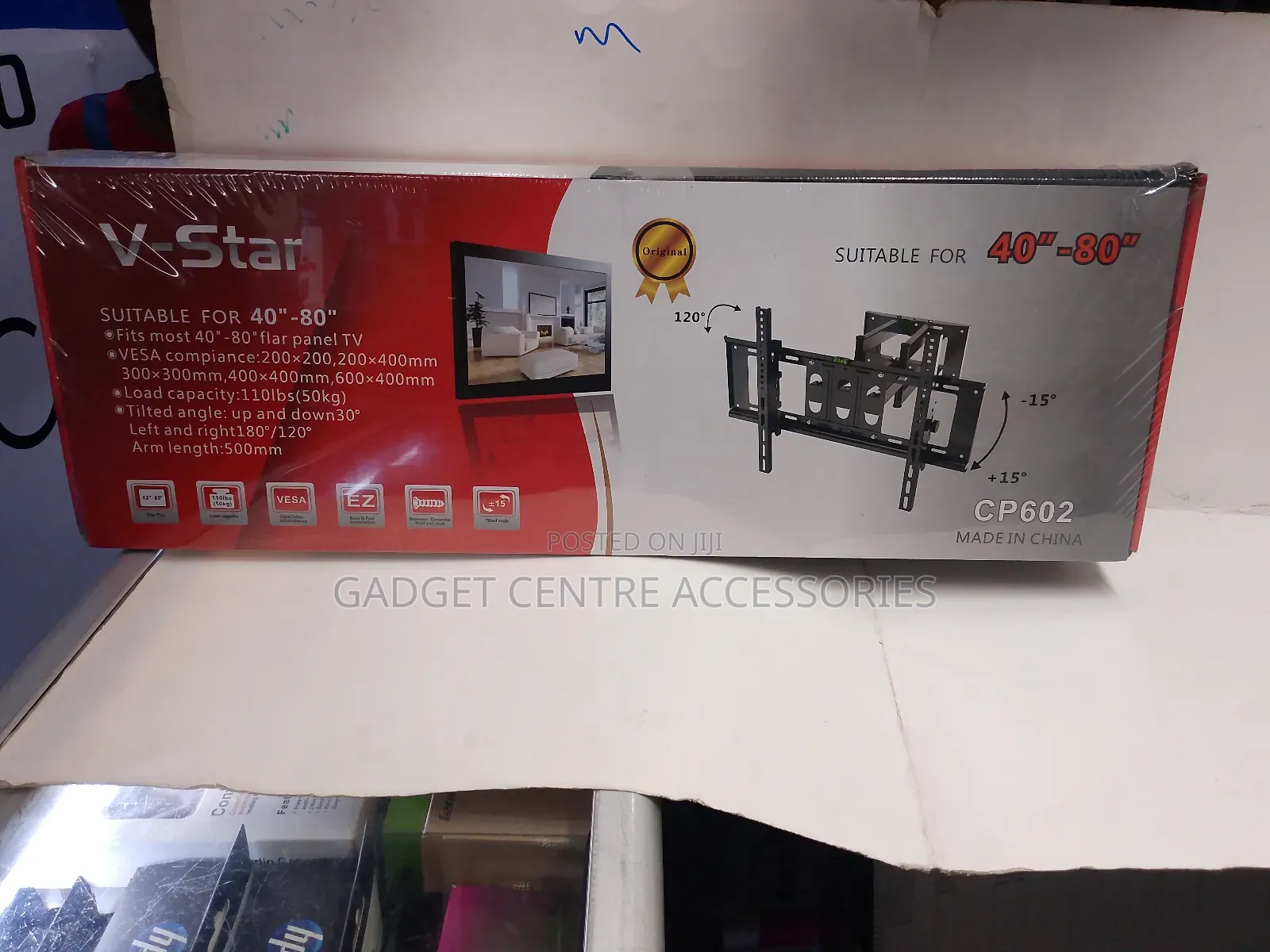V-star Double Tv Wall Mount 40,50,55,65,75 To 80 Inches