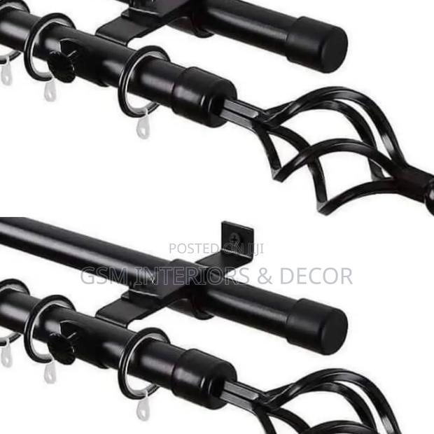 Black Curtain Rods Available
