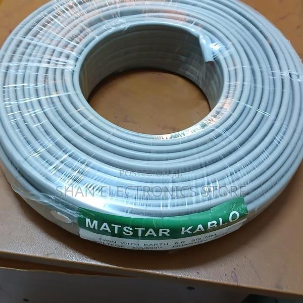 Twin Cable + Earth Flat Power Electrical Cable 6.0mm Matstar - main view