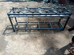 High Pressure Commercial Mild Steel 4 Gas Burner Cooker - thumbnail 2