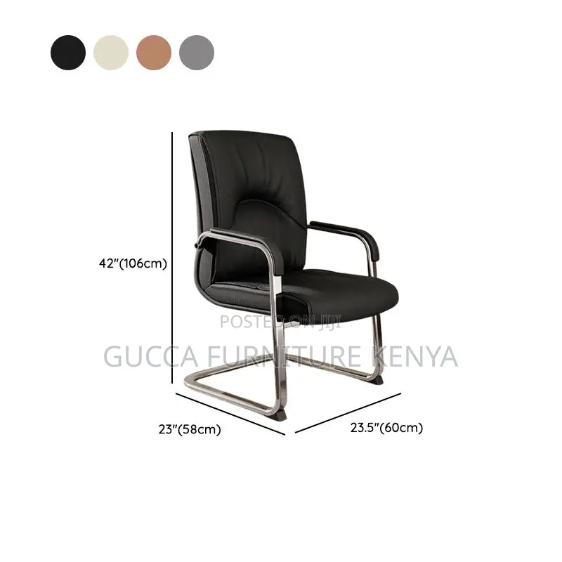 Office Chairs:Ergonomic Modern Leather Office Desk Chair