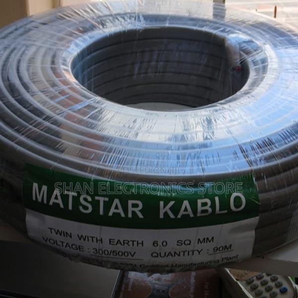At Matstar Goodquality 6.0mmtwin With Earth Electrical Cable