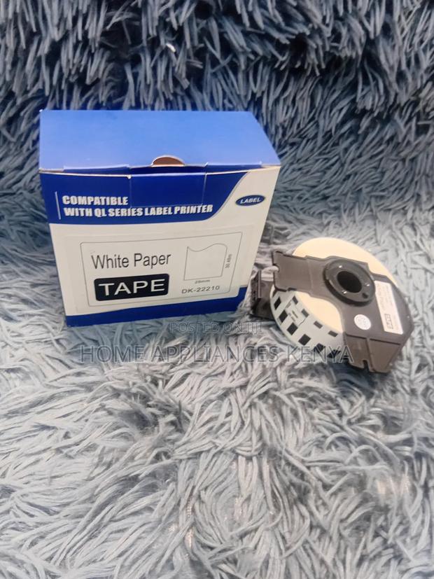 Brother Compatible White Paper Tape