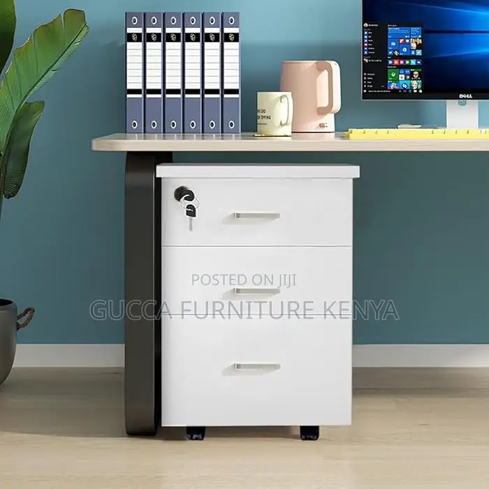 Cabinets:Mobile Pedestal Storage Cabinet With 3-Drawers