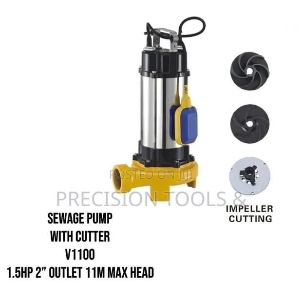 Sewage Pump With Impeller Cutter 1.5hp 2inch