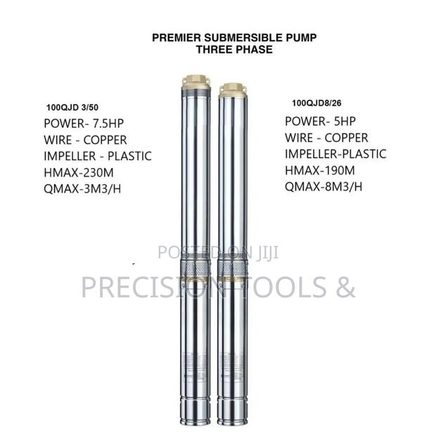3phase Submersible Waterpump 7.5hp 230m Head