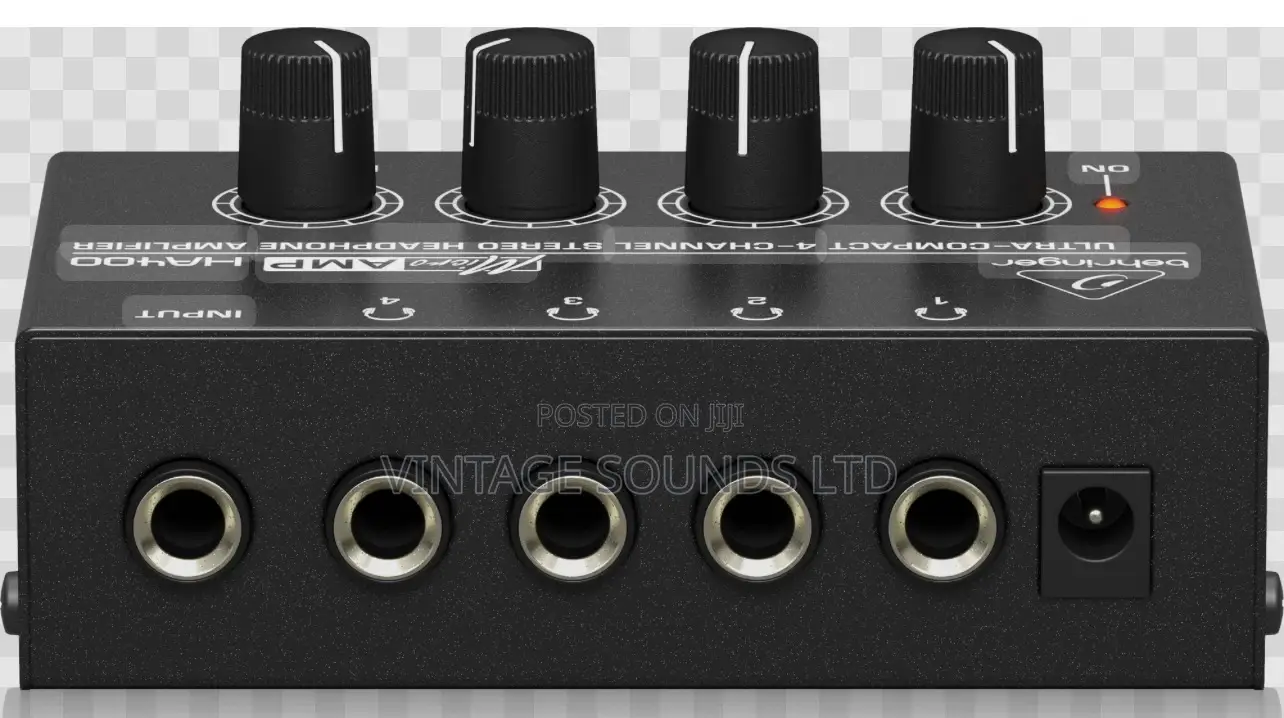 Behringer Microamp HA400 4-Channel Headphone Amplifier Bk
