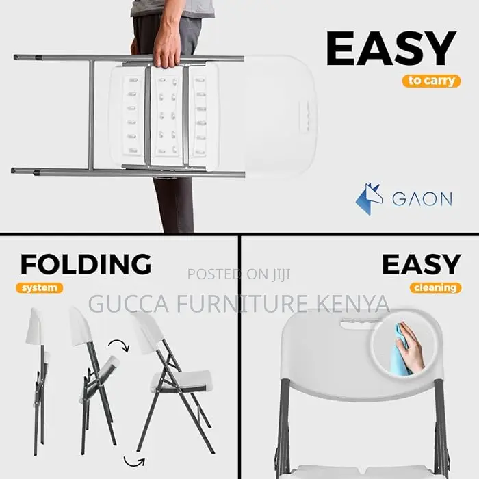 Office Chairs:White Patio Foldable Stackable Chair