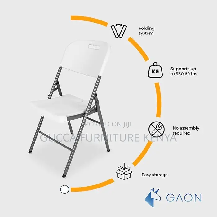Office Chairs:White Patio Foldable Stackable Chair