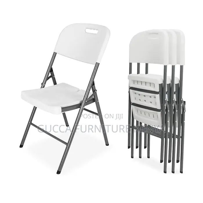 Office Chairs:White Patio Foldable Stackable Chair