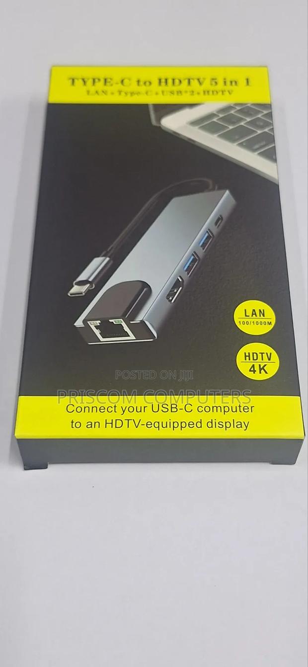 Type C To Hdmi Adapter 5 In 1 Type C Docking Station - thumbnail 3
