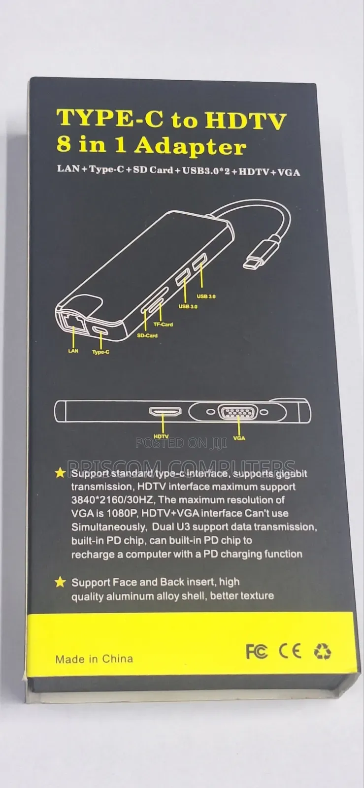 Type C To Hdmi Adapter 8 In 1 Type C Docking Station