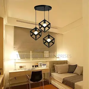 Black Squared 3 in 1 Pendant Light Jhw7