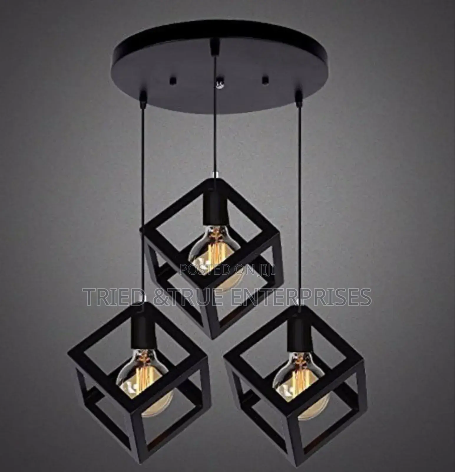 3 in 1 Geometric Cage Pendant Light Jt9h
