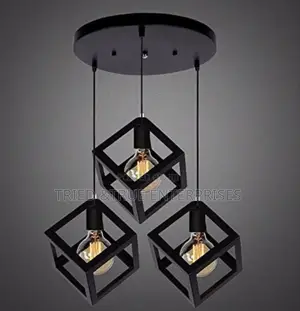3 in 1 Geometric Cage Pendant Light Jt9h